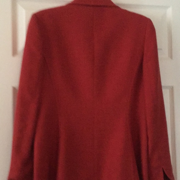 Dana Buchman Linen blend deep salmon sz 6 blazer - Picture 4 of 6